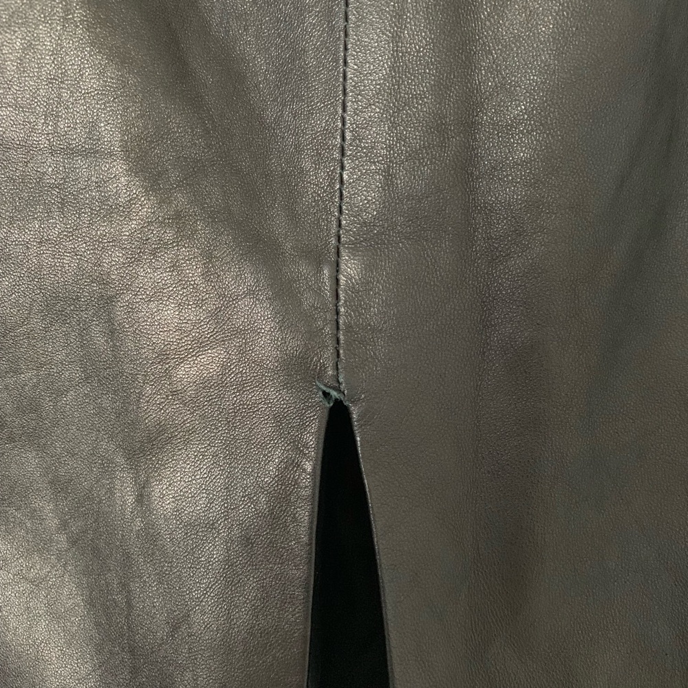 Yves Saint Laurent Rive Gauche Leather Skirt - Picture 5 of 7